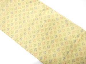 アンティーク　花七宝模様織り出し袋帯（材料）